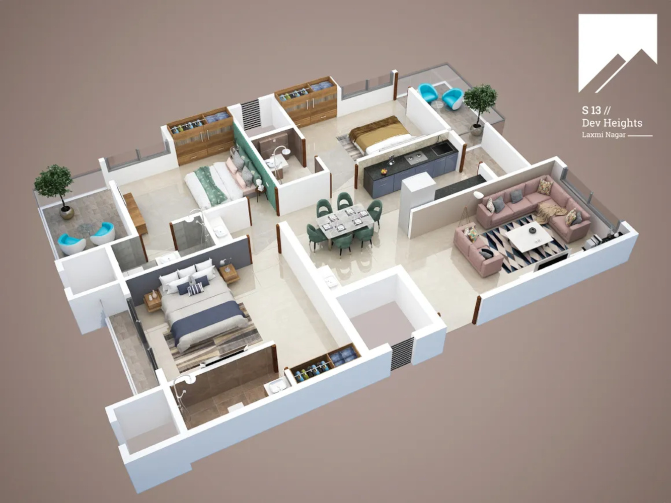 3DFloorPlan of Dev S 13 Dev Heights