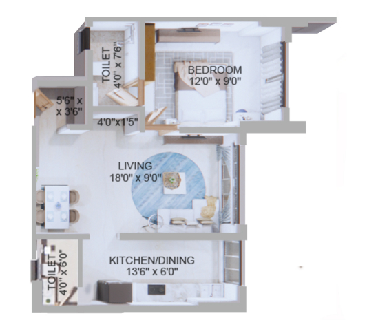 3DFloorPlan of Pattathu Pearl Heights