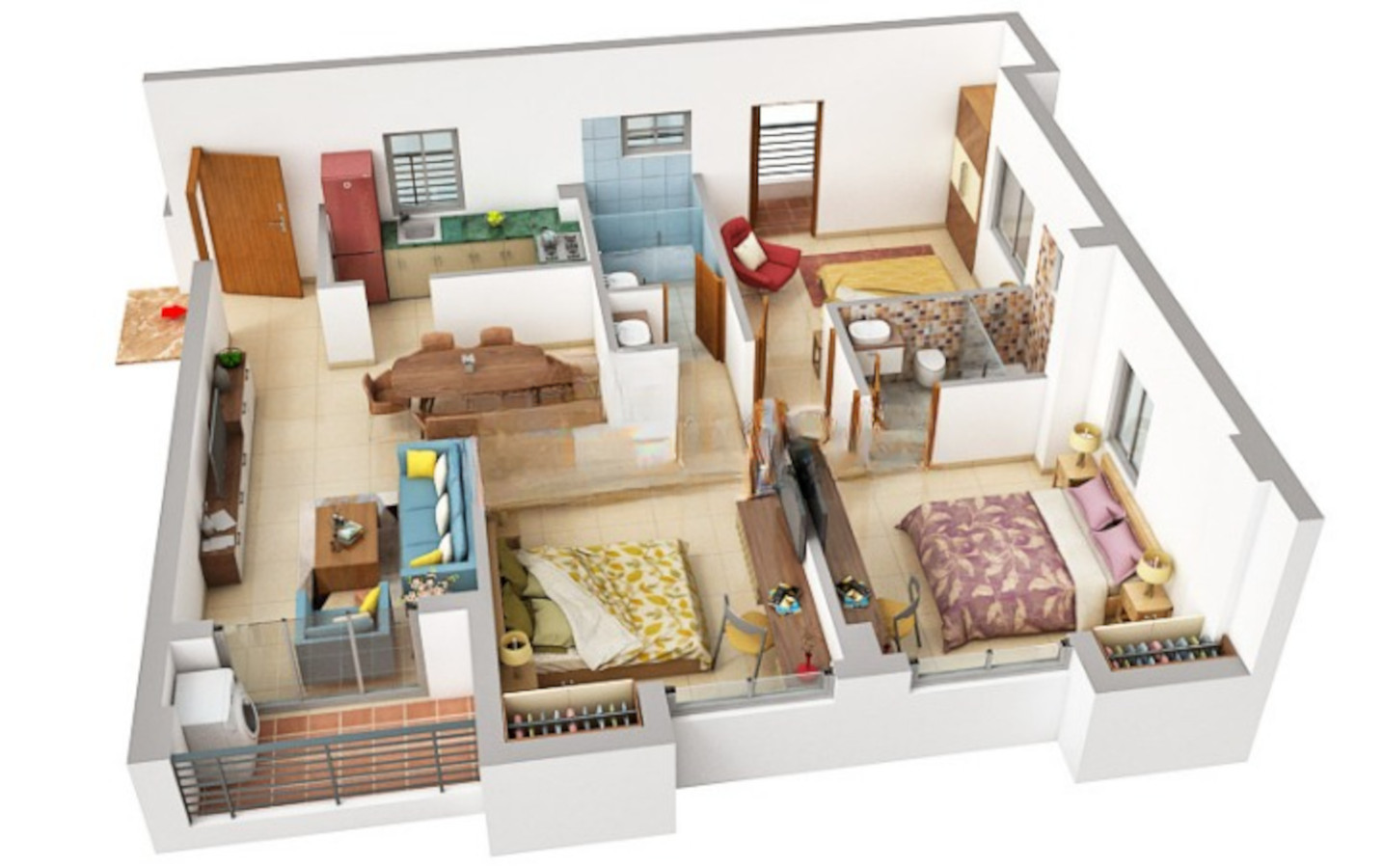 3DFloorPlan of ATK Kalim Zeus