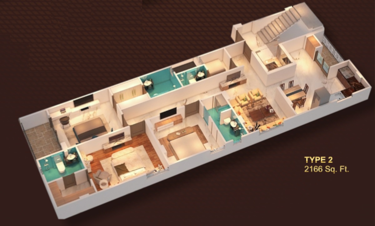 3DFloorPlan of Casa Crown