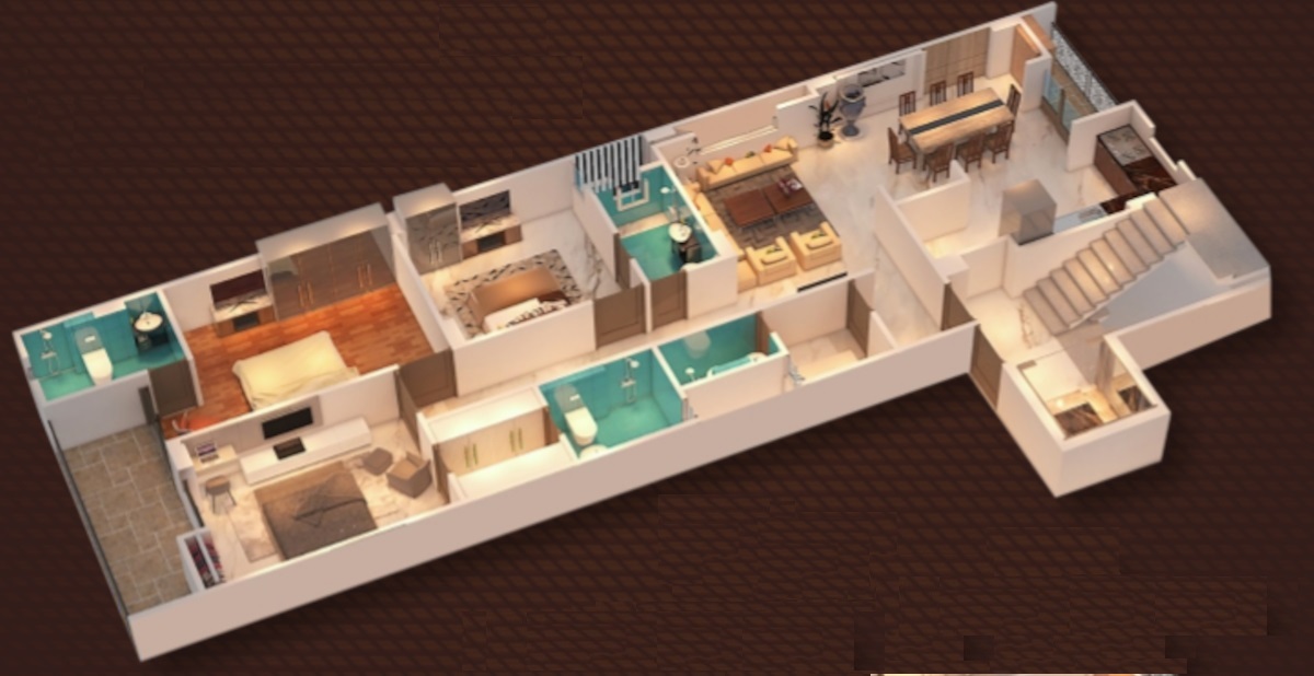 3DFloorPlan of Casa Crown
