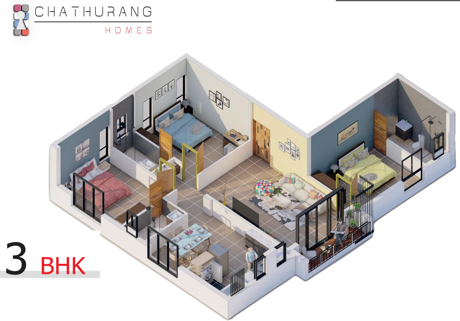 3DFloorPlan of Caiseal Lifestyle Apartments