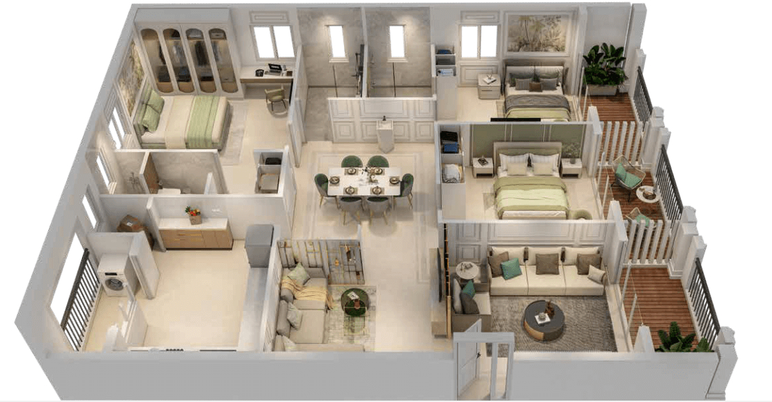 3DFloorPlan of Deevyashakti Amara