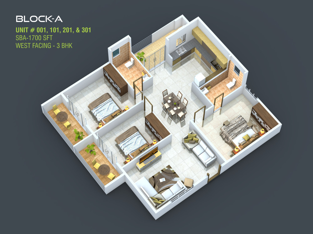 3DFloorPlan of Bhoo Aabharana