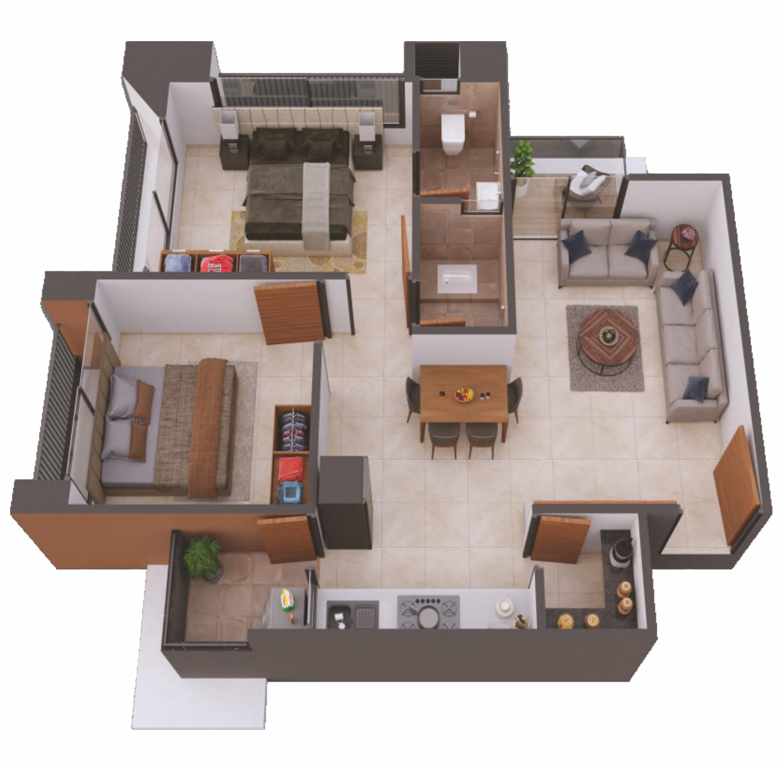 3DFloorPlan of Sahajanand Shreedhar Dream