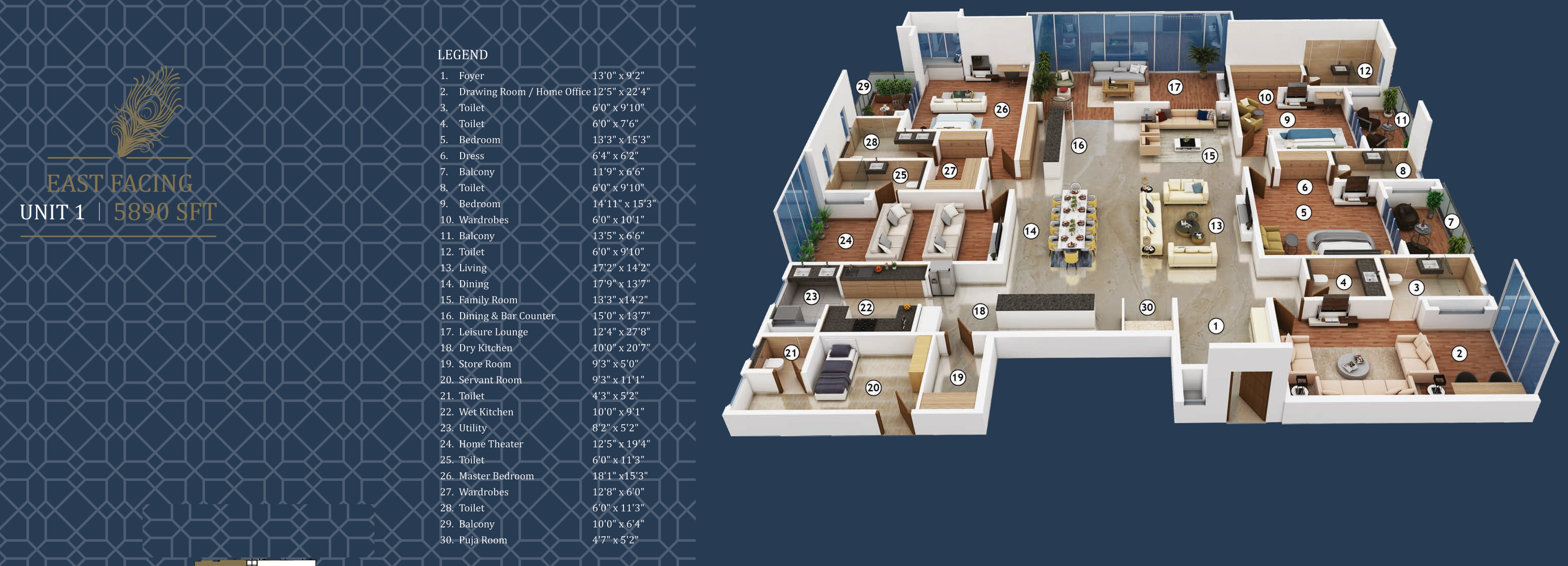 3DFloorPlan of Bollineni Panache
