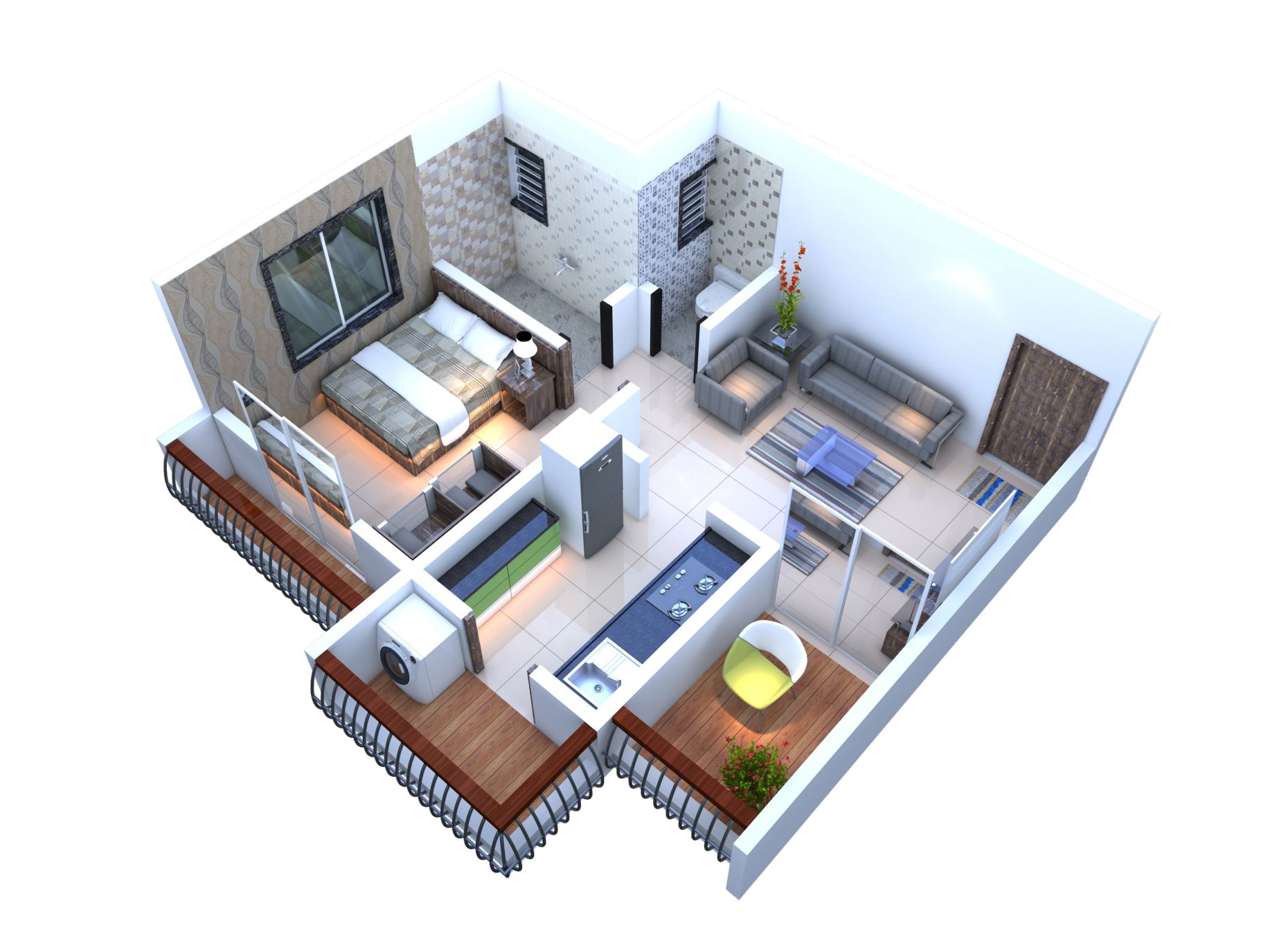 3DFloorPlan of Shree Paradise