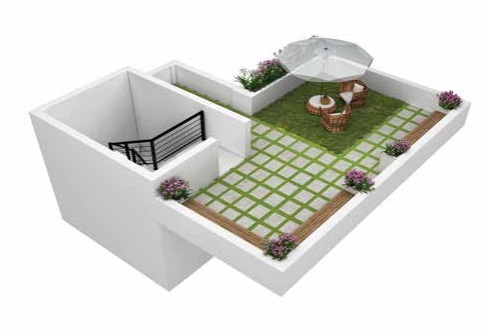3DFloorPlan of Gardenium Rajarhat