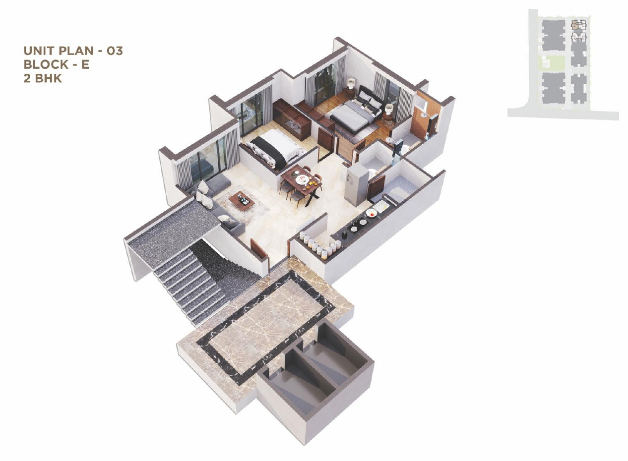 3DFloorPlan of Pushkar Gold