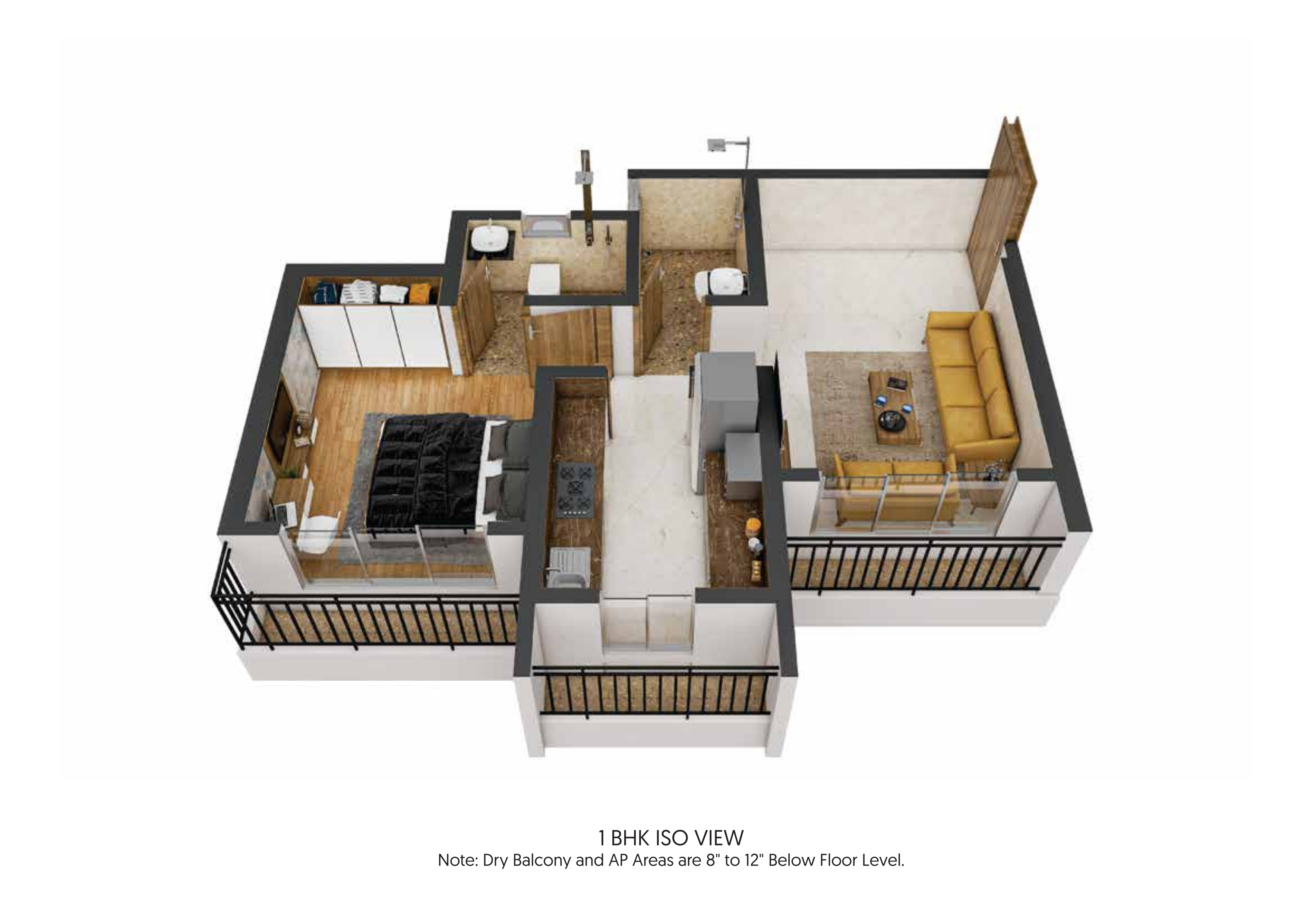 3DFloorPlan of Mayfair Virar Gardens Phase 2