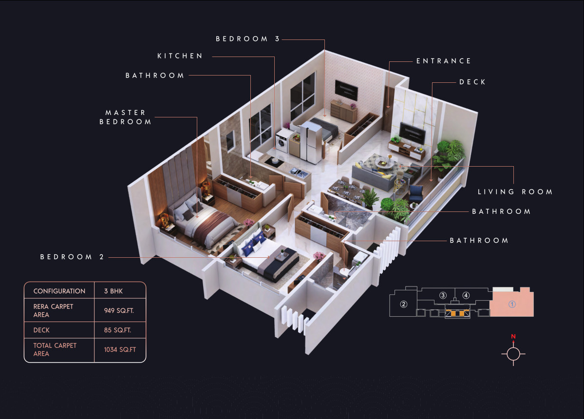 3DFloorPlan of Aayush Ayaansh