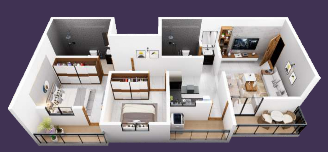 3DFloorPlan of Kalpdeep Austin Tower
