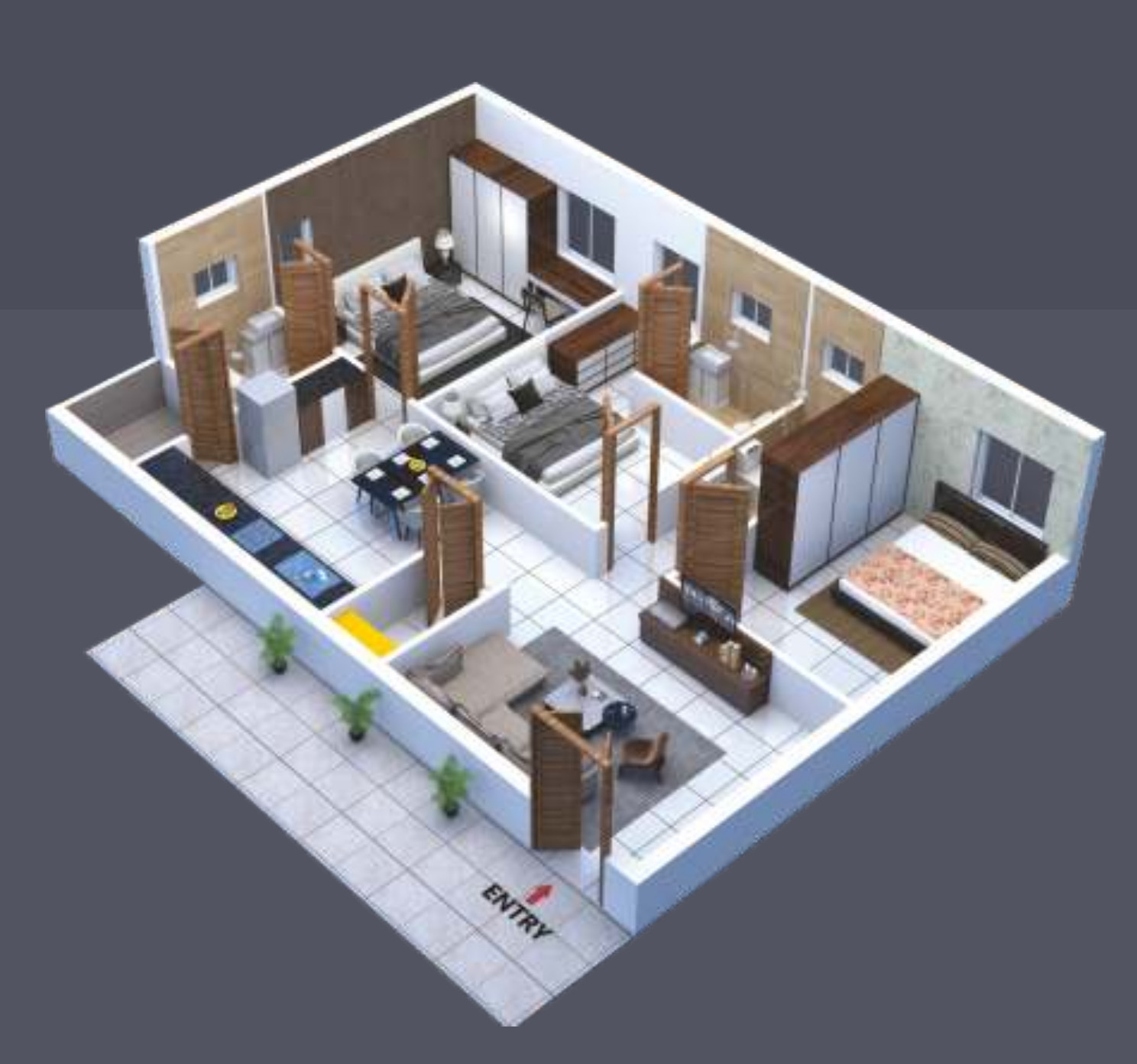 3DFloorPlan of SPJV Sri P Chenna Ramulus Mahaan Block B