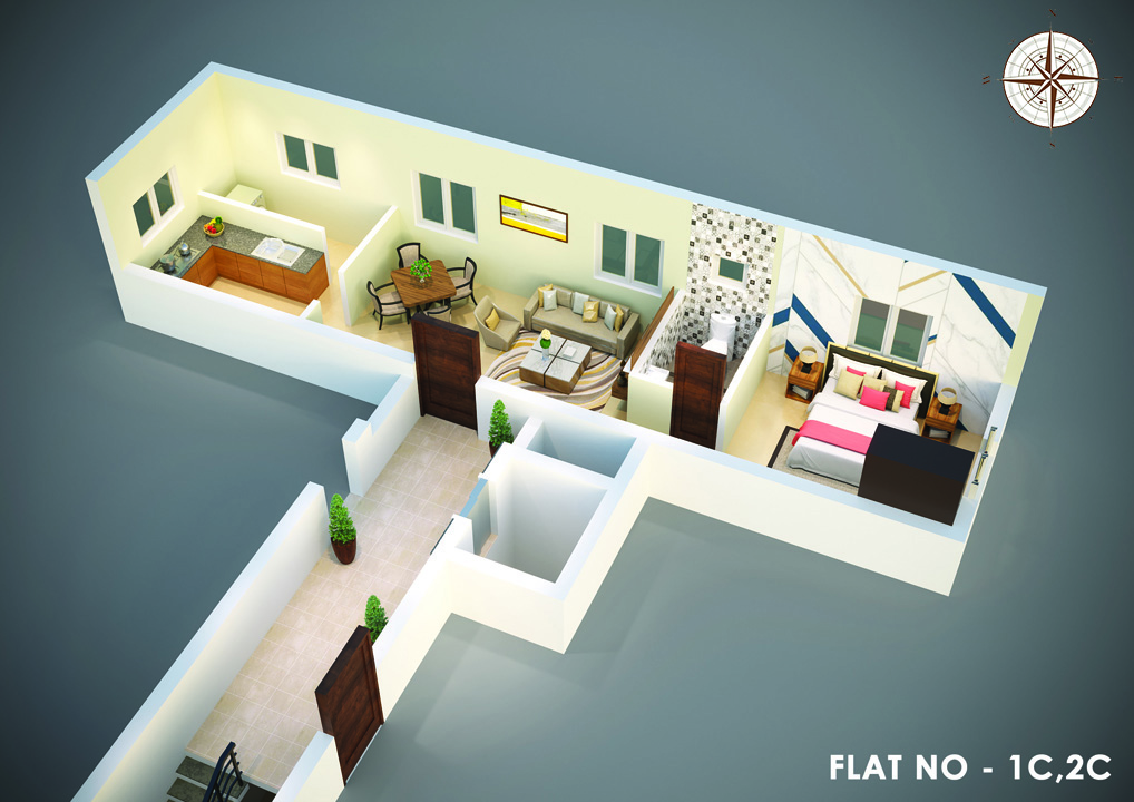 3DFloorPlan of Sivanta Vana Garden