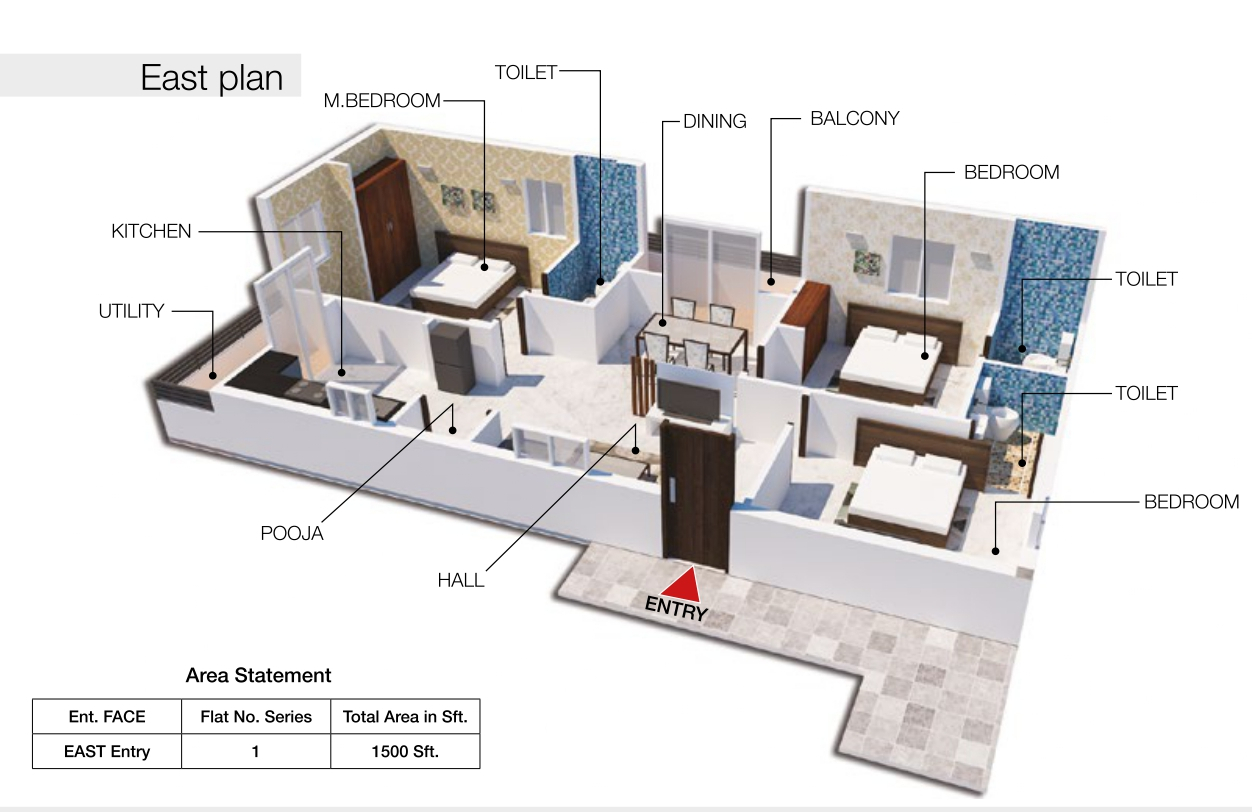 3DFloorPlan of Build Breezy Heights
