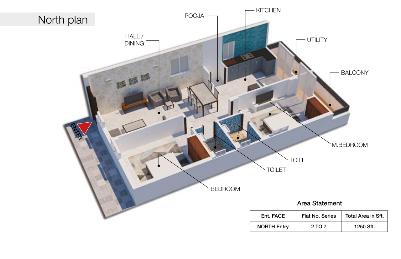 3DFloorPlan of Build Breezy Heights