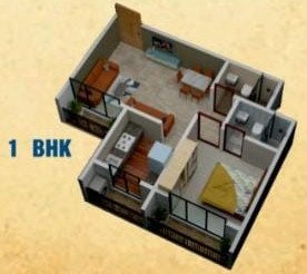 3DFloorPlan of Karari Arafat Anab Al Ashiyana CHS LTD