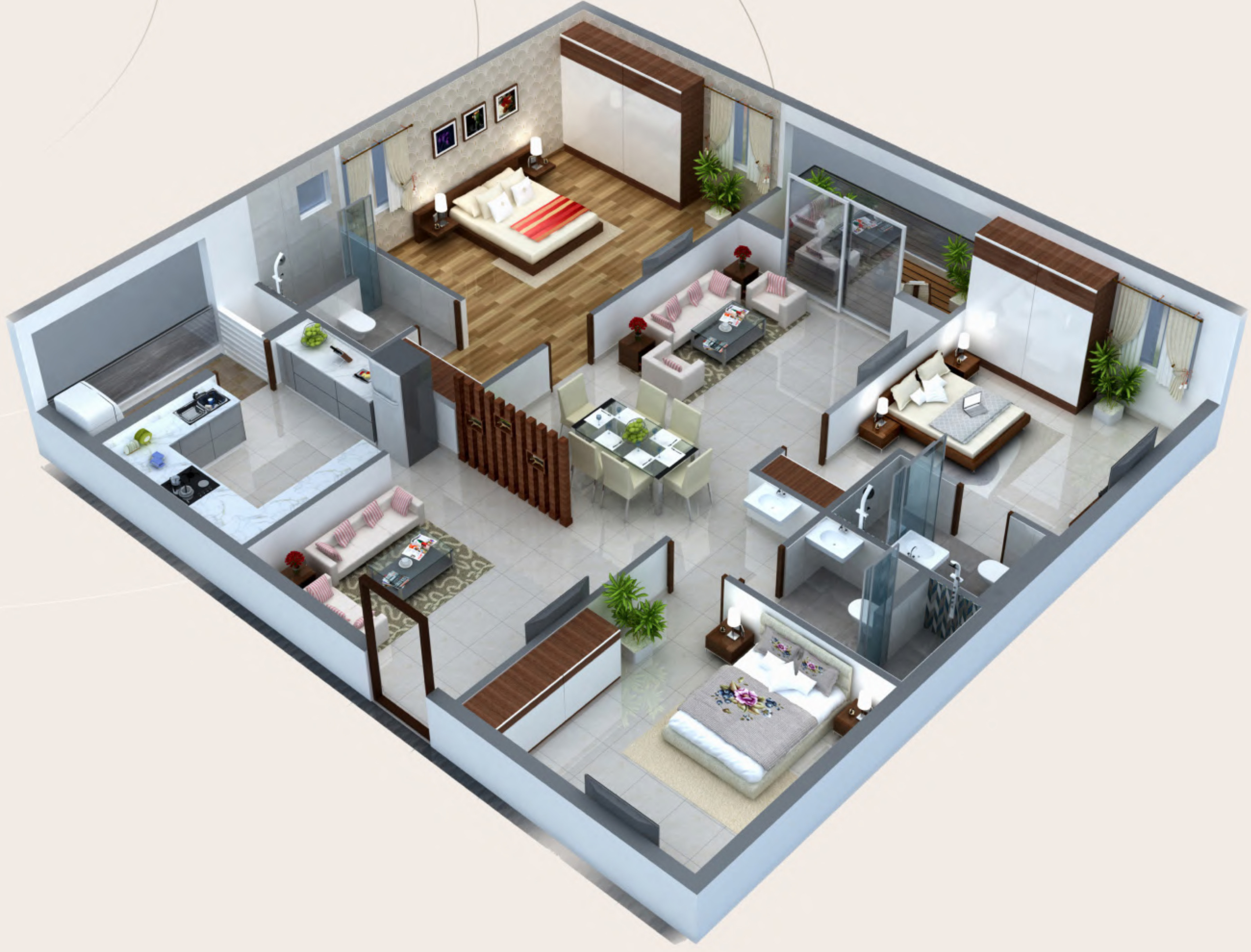 3DFloorPlan of Vian One80
