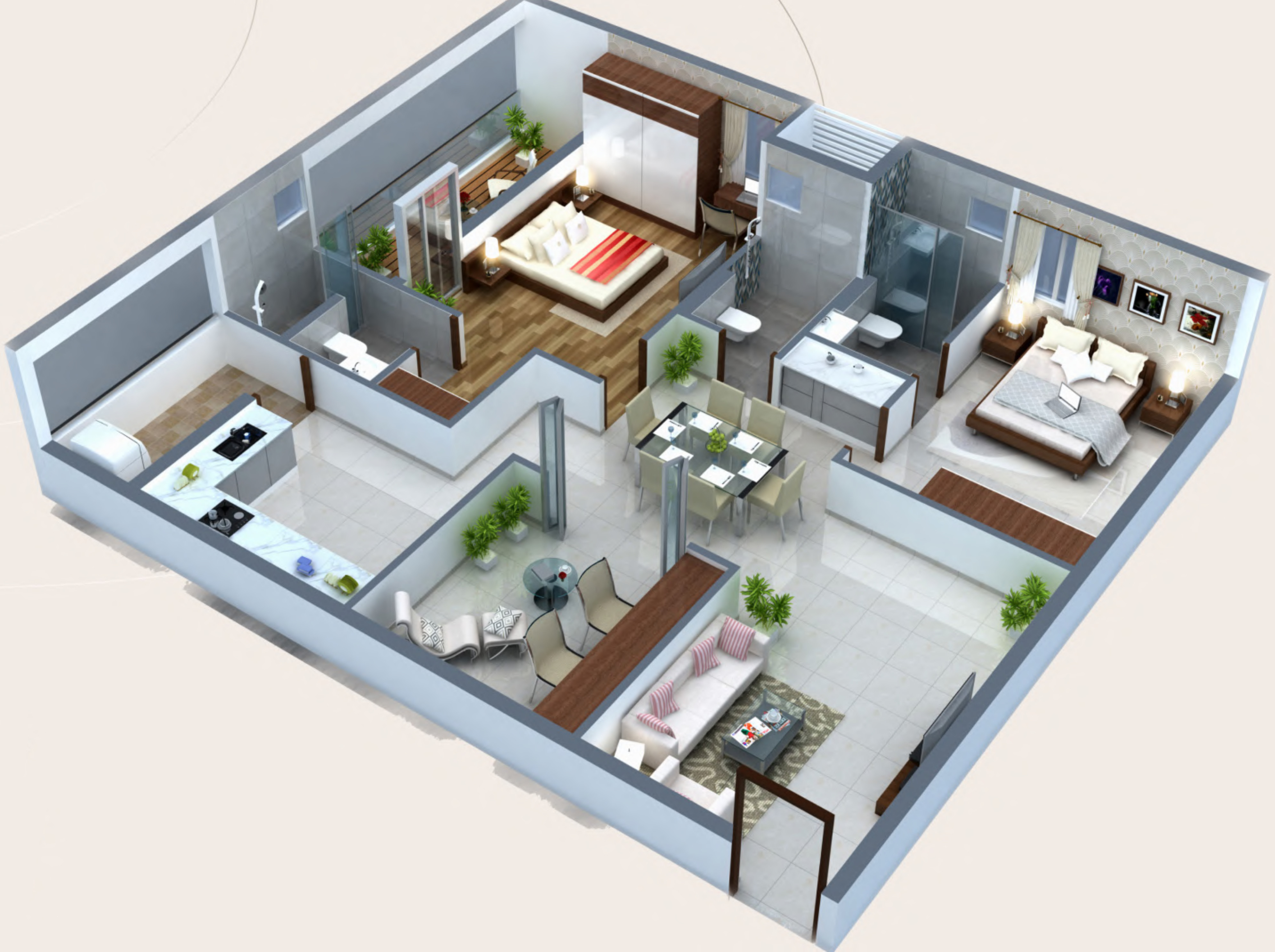3DFloorPlan of Vian One80