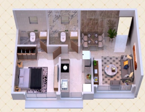 3DFloorPlan of Raj One