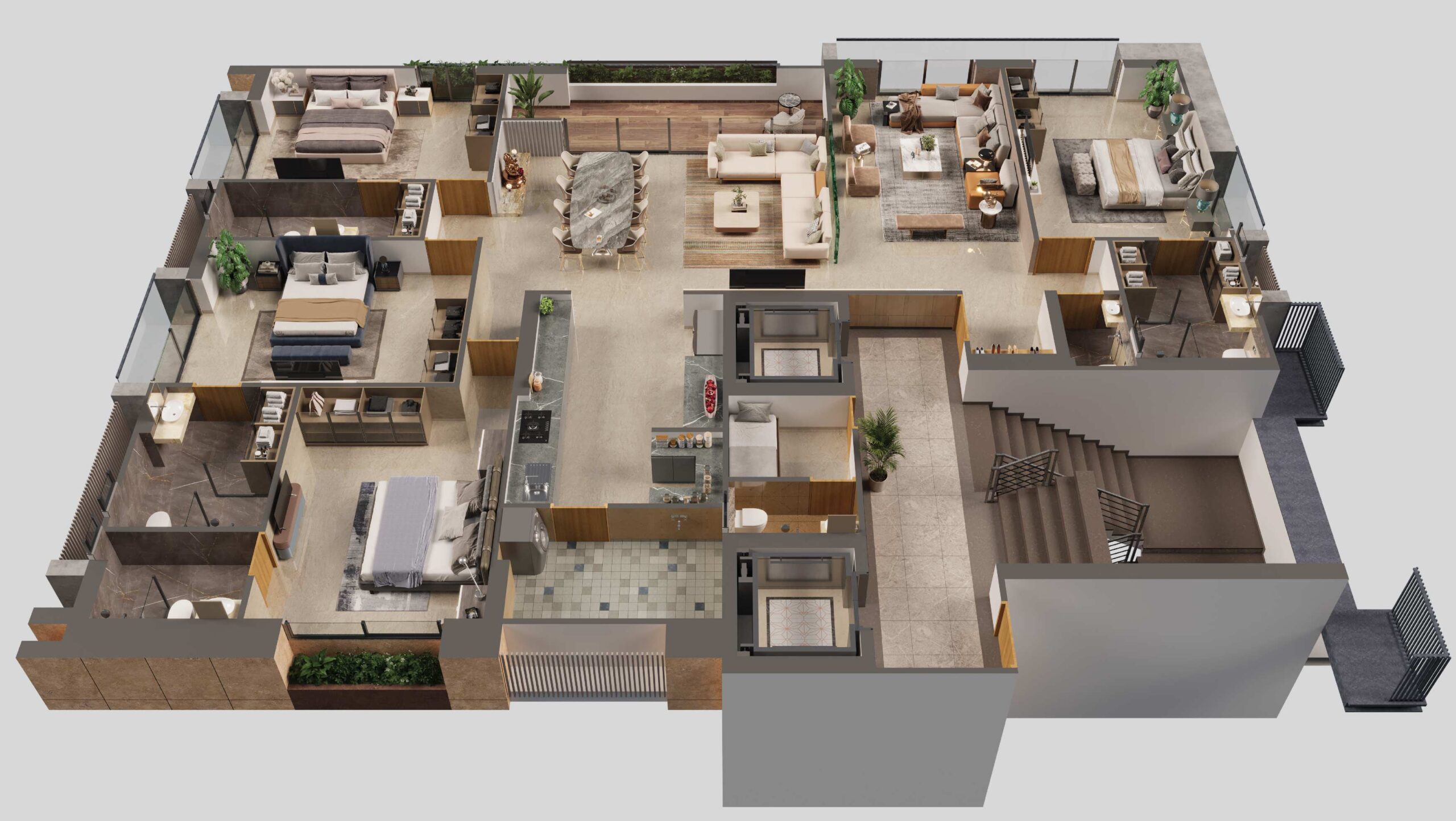3DFloorPlan of Sharanya Kadamb