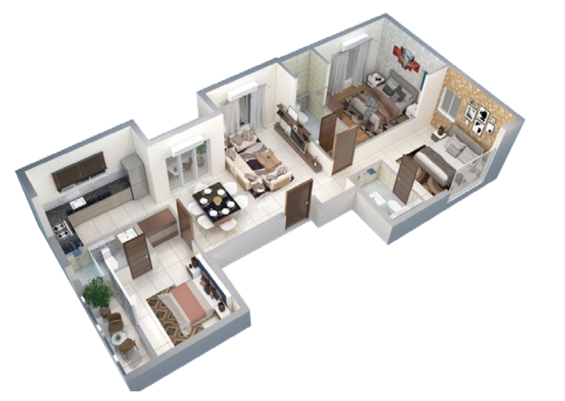 3DFloorPlan of Salma Serene