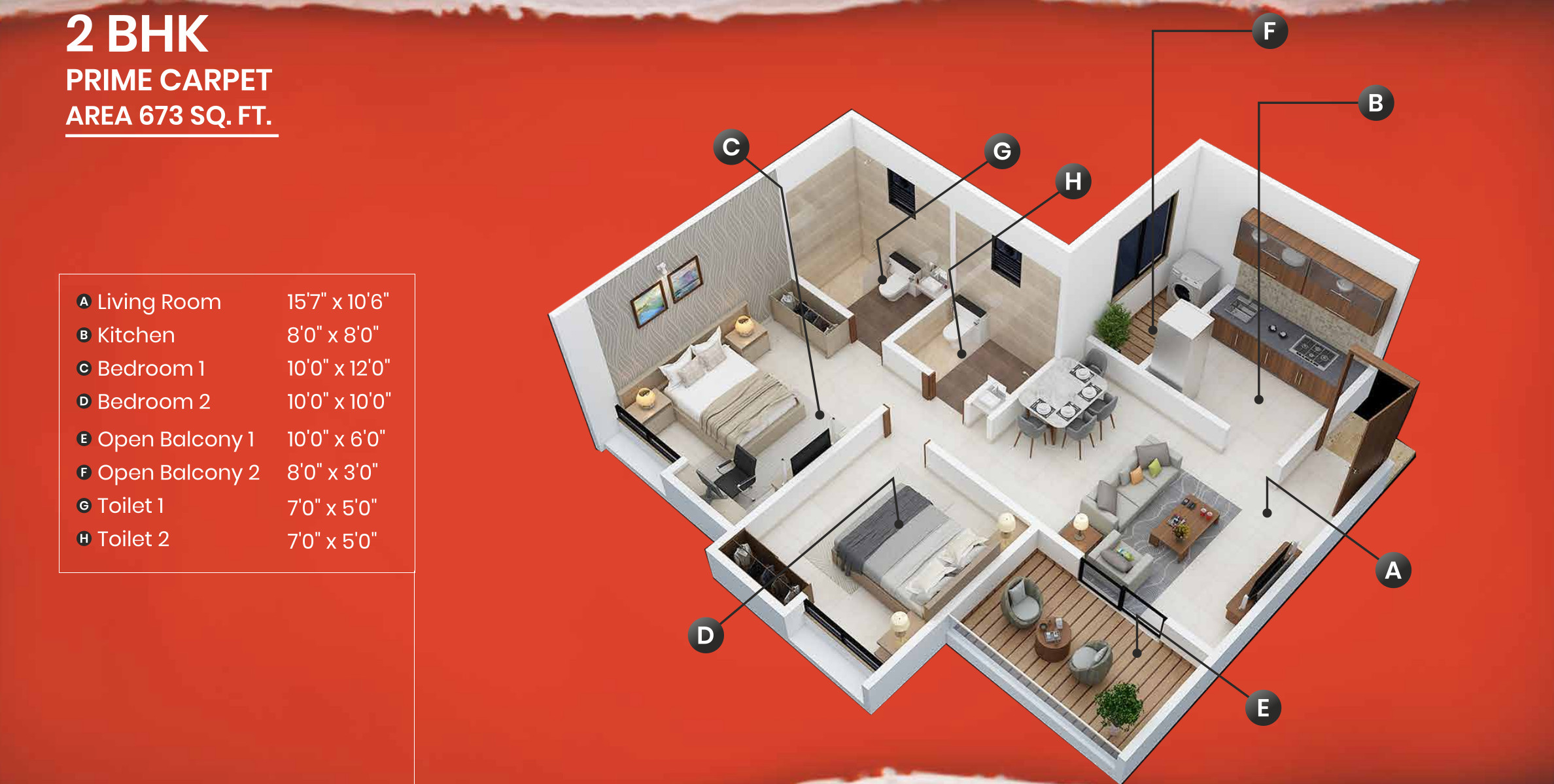 3DFloorPlan of Micasaa Phase III