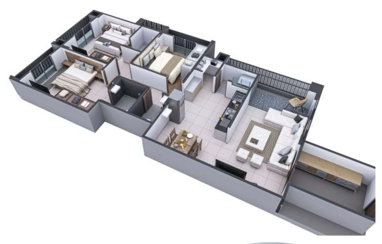 3DFloorPlan of Mango Oasis