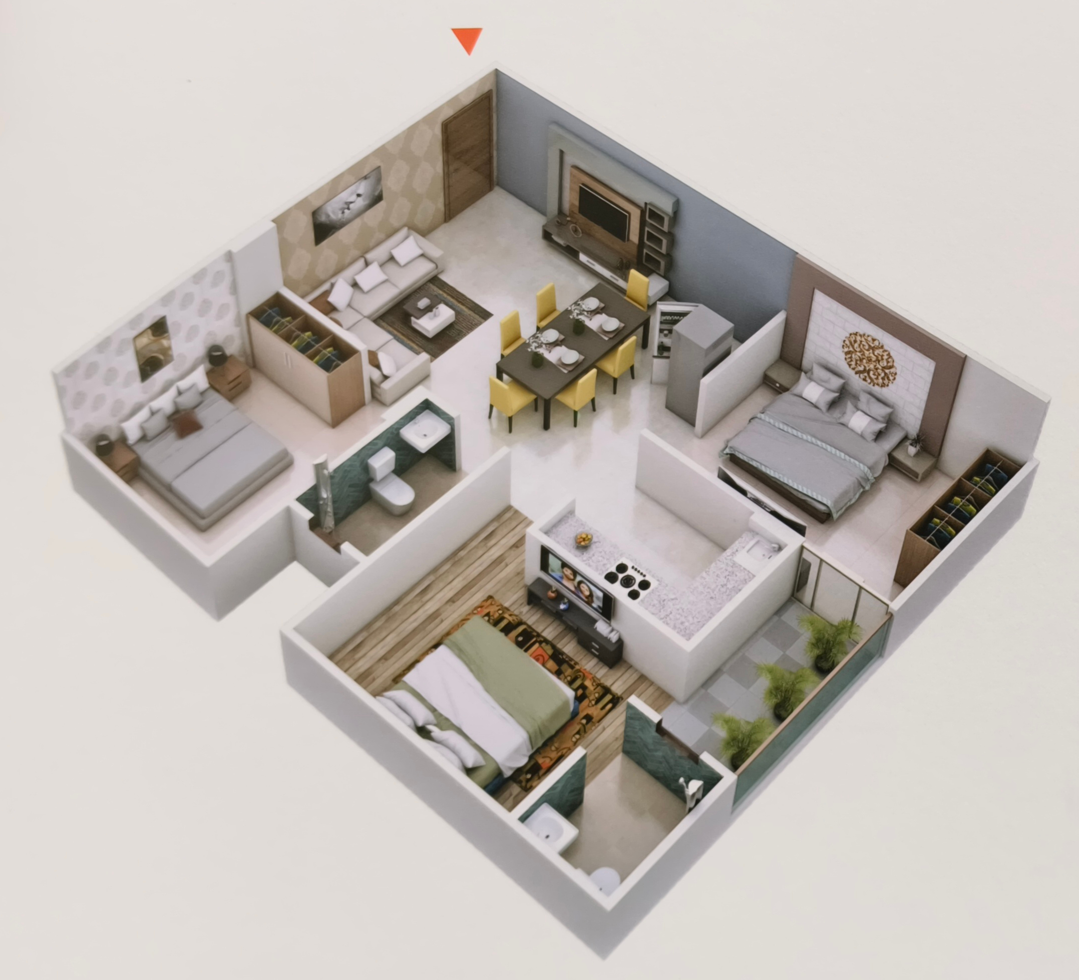 3DFloorPlan of Vikas Heights 2nd
