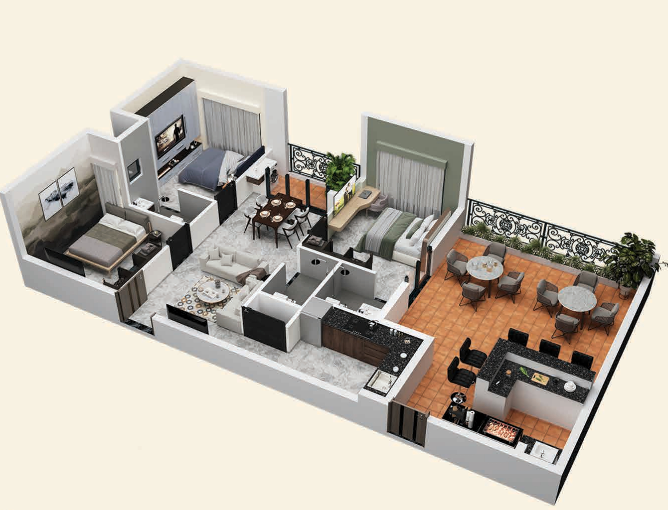 3DFloorPlan of Spyka Cygnus