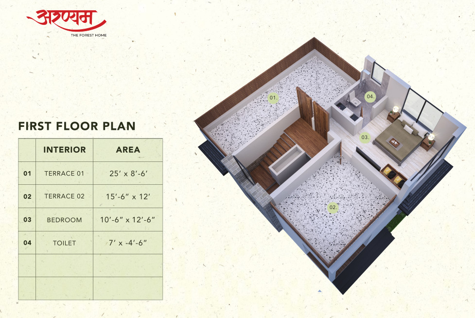 3DFloorPlan of Karnik Aaryanam Phase IV