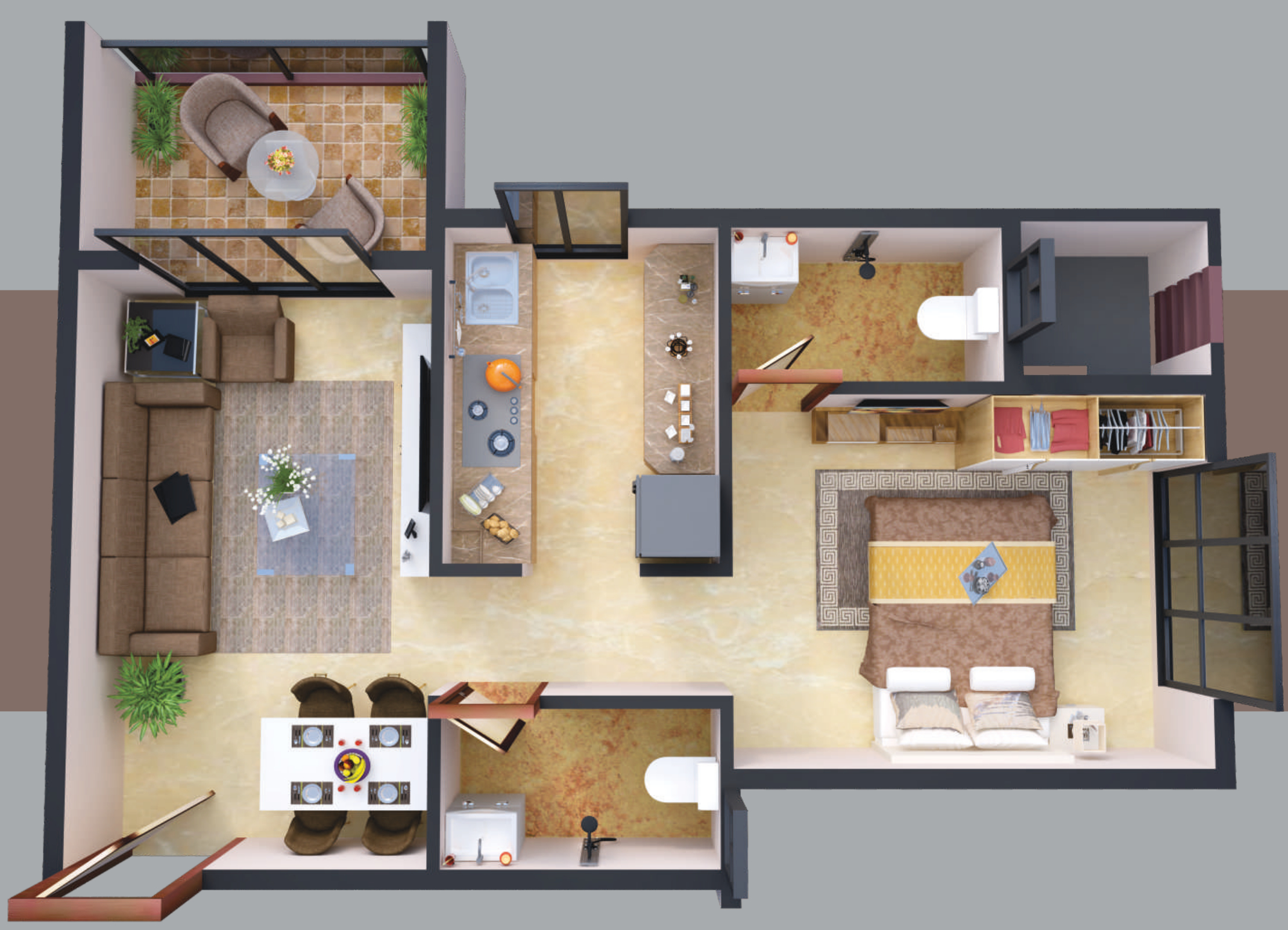 3DFloorPlan of Ameya Anand Upvan NX