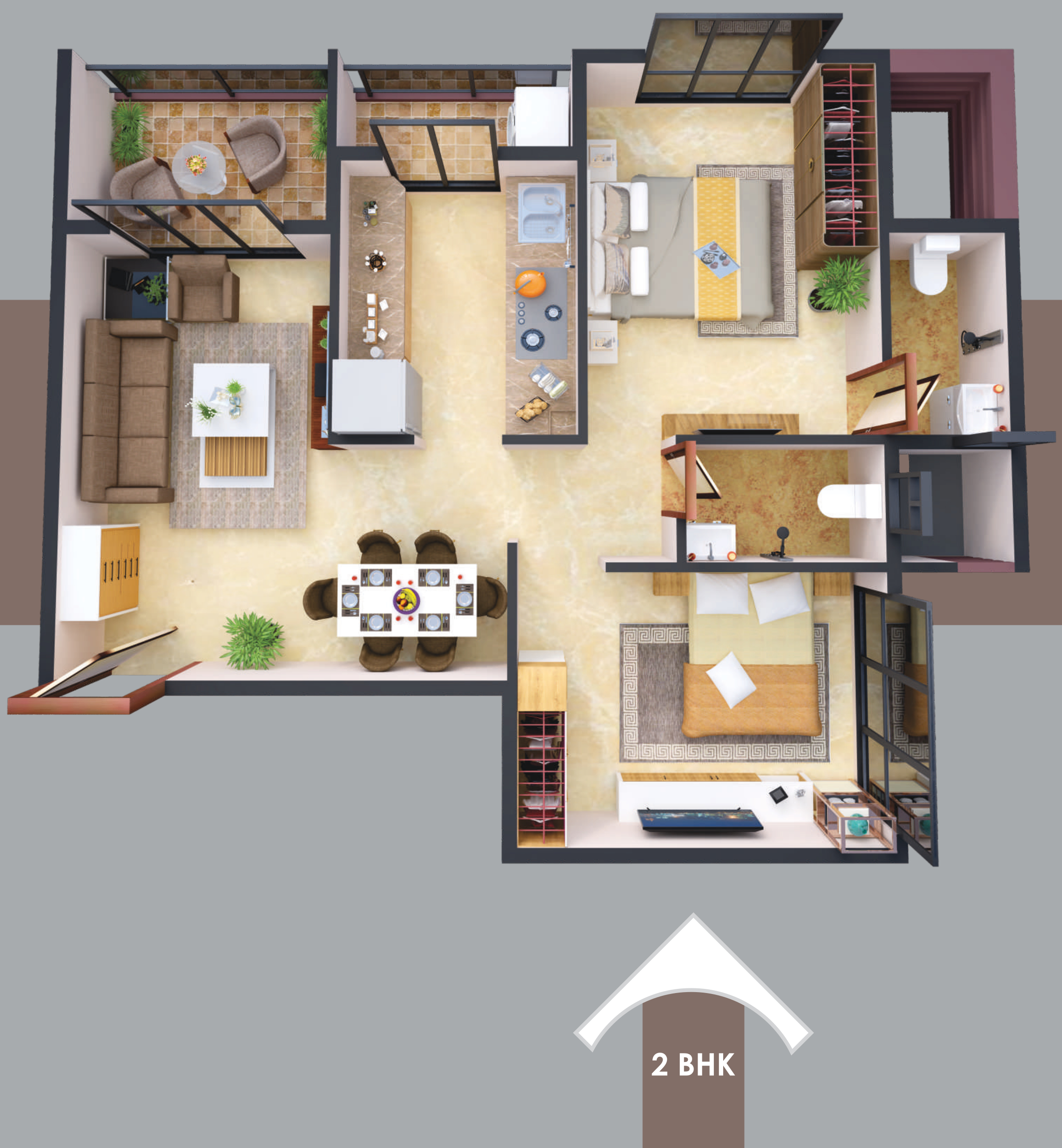 3DFloorPlan of Ameya Anand Upvan NX