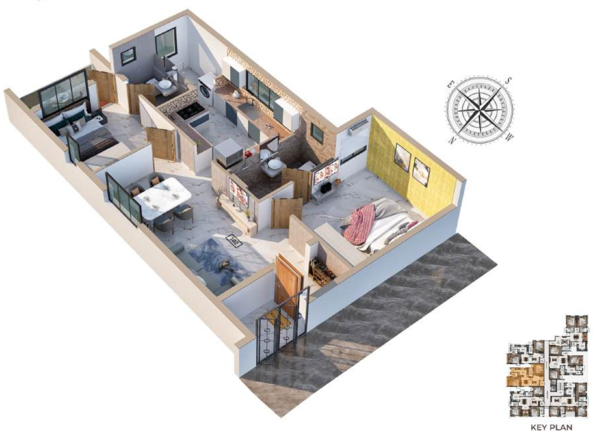 3DFloorPlan of RPN Vrindavana