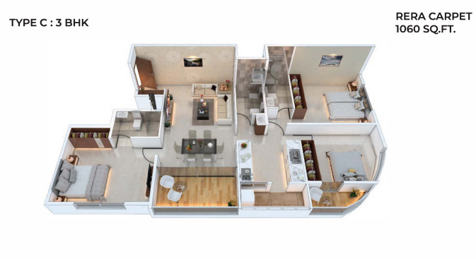 3DFloorPlan of SBM Grazia