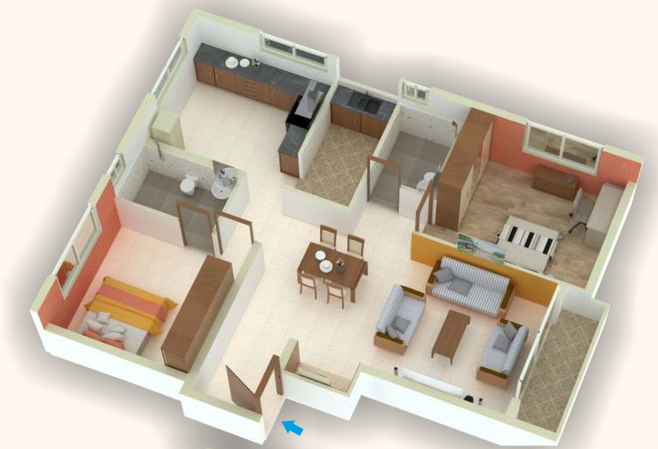 3DFloorPlan of Sri Devi Fortune