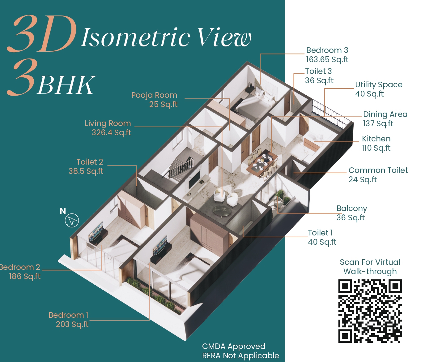 3DFloorPlan of Anantha Eden