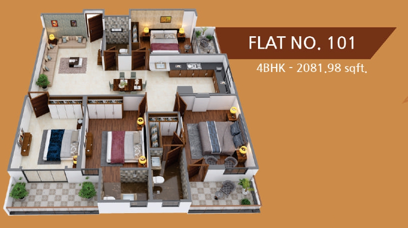 3DFloorPlan of Shri BD Prime