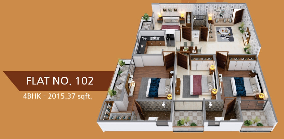 3DFloorPlan of Shri BD Prime