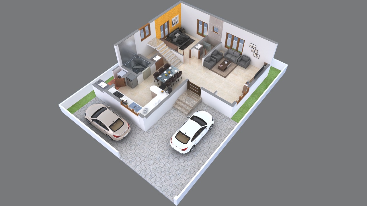 3DFloorPlan of Sree Gardens