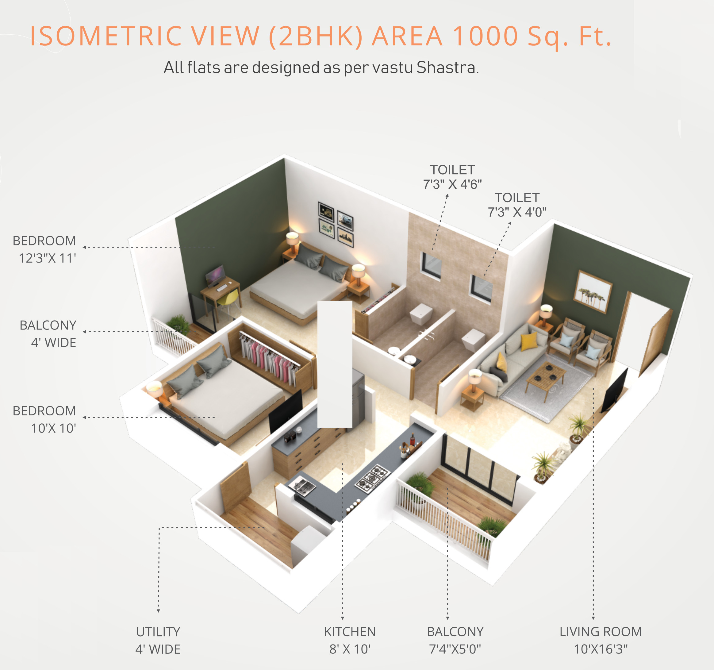 3DFloorPlan of Satyam Garden