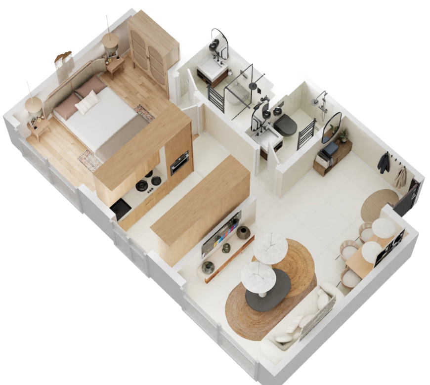 3DFloorPlan of Ornate Rise