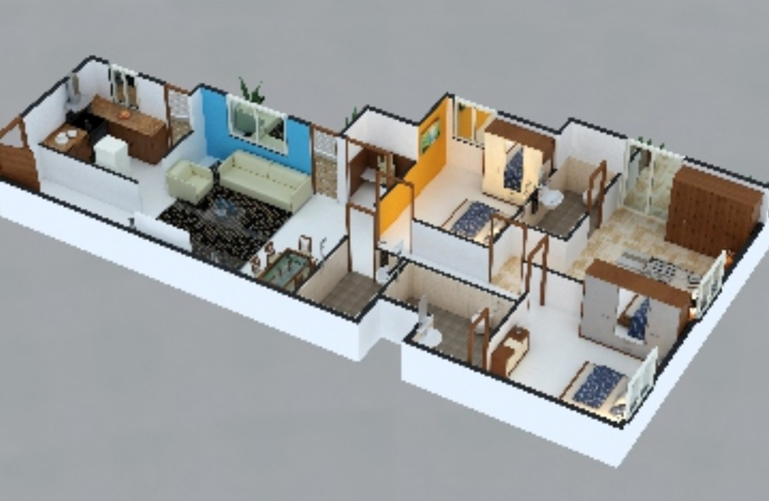 3DFloorPlan of Destiny Sai Krupa Pride