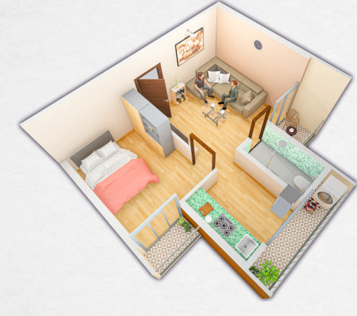 3DFloorPlan of Narayani Dham