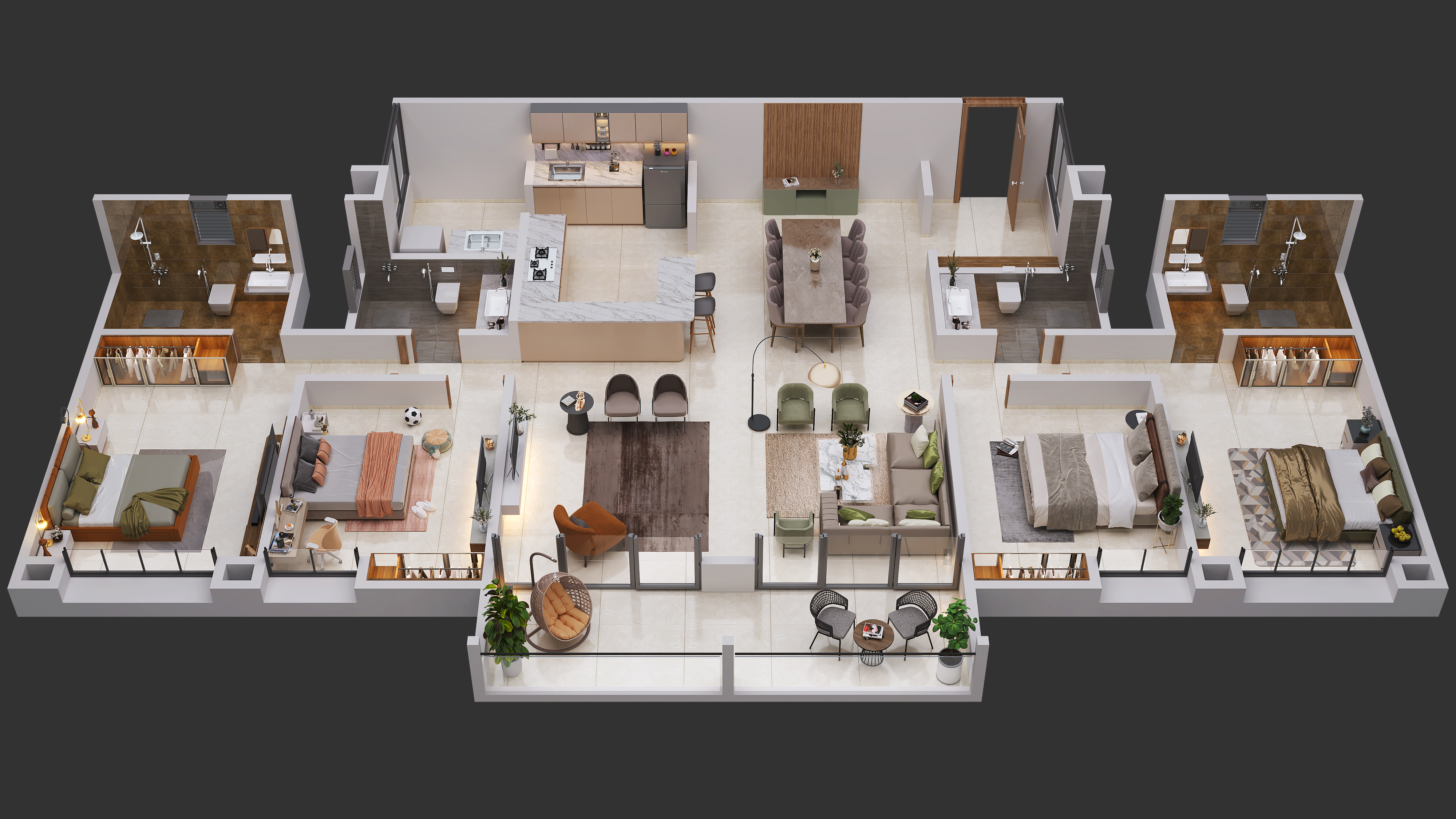 3DFloorPlan of Neco Park Central
