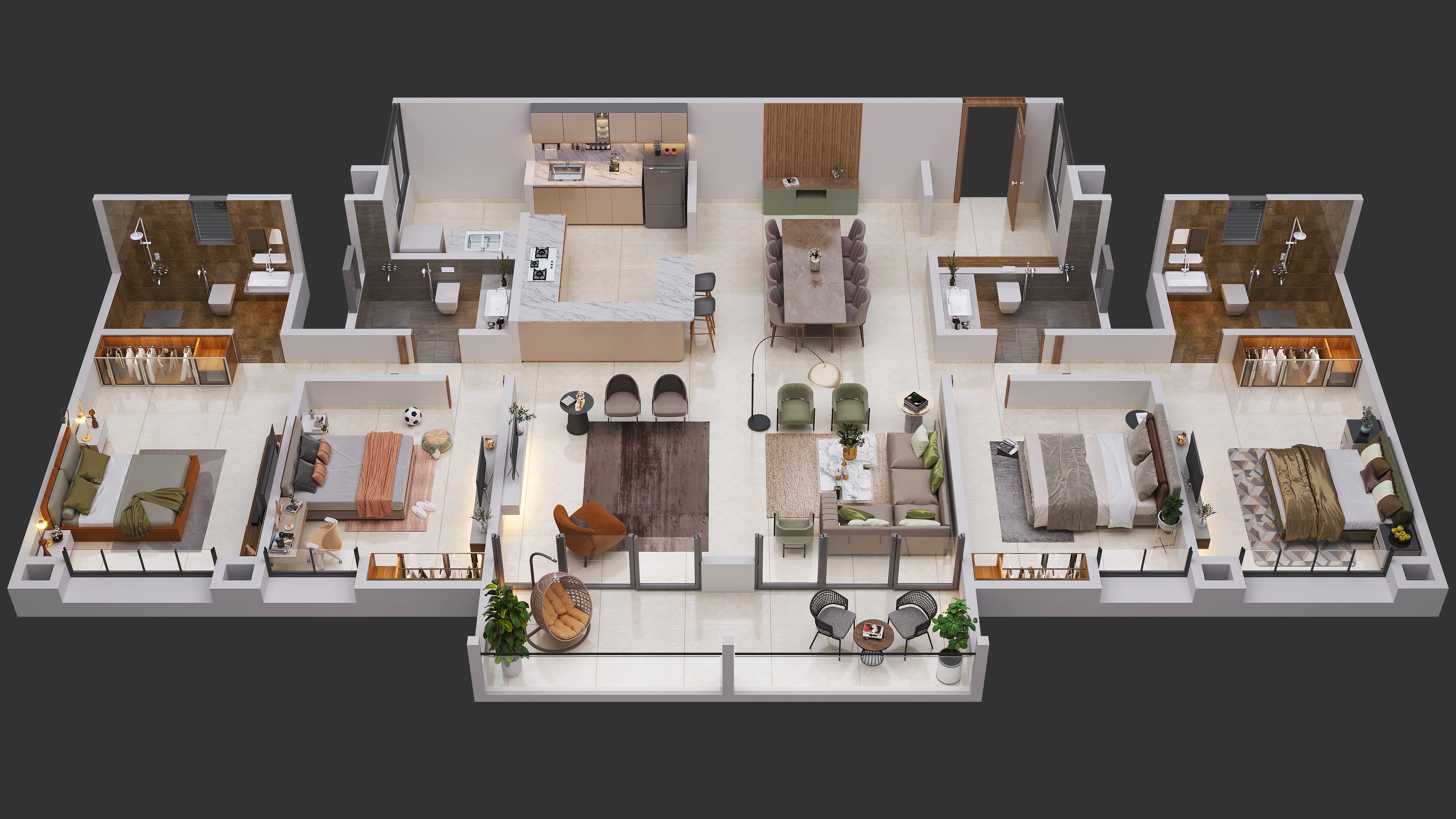 3DFloorPlan of Neco Park Central