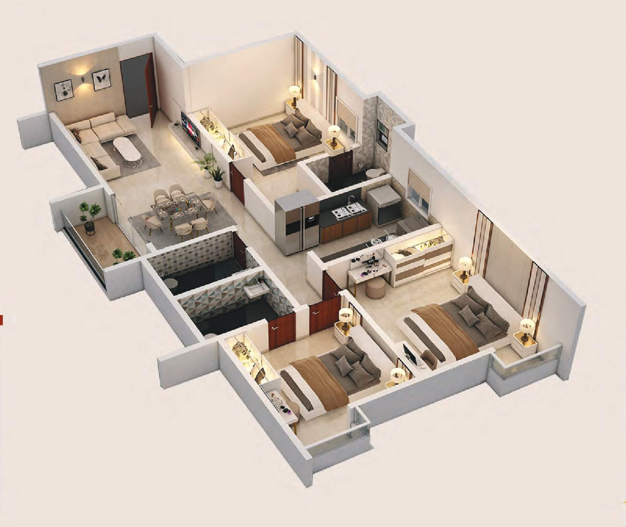3DFloorPlan of SBR One Residence