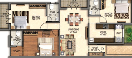 3DFloorPlan of Bluemoon Grandeur Phase 2