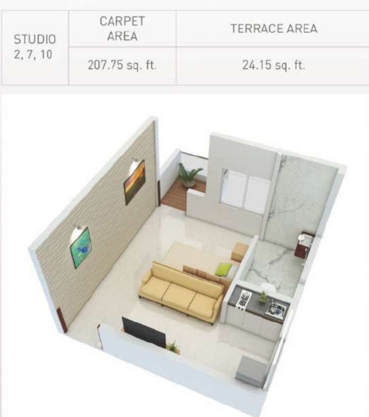 3DFloorPlan of Prithvi Proximus