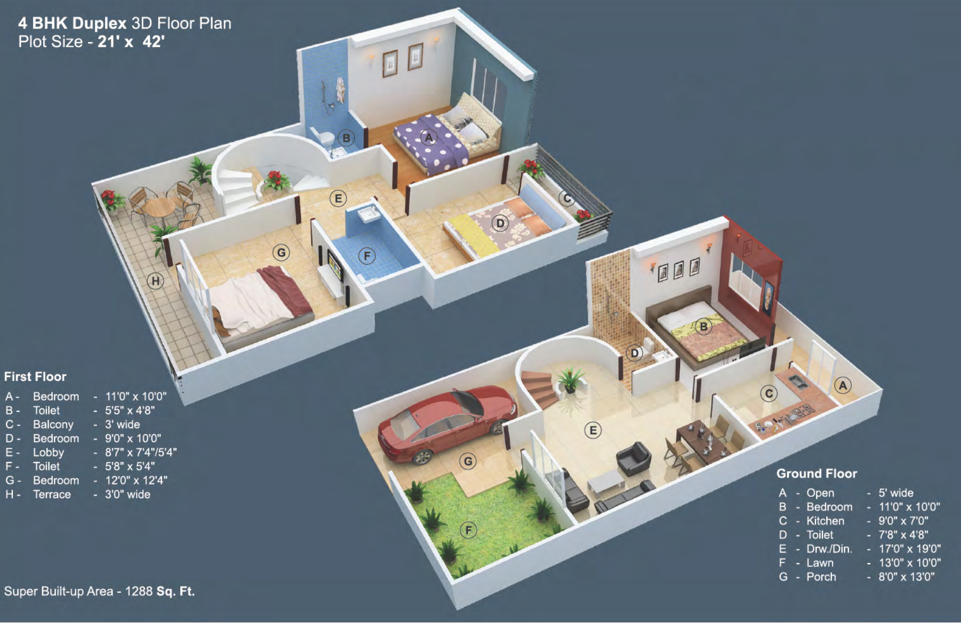 3DFloorPlan of Mansa Vaidyanath City